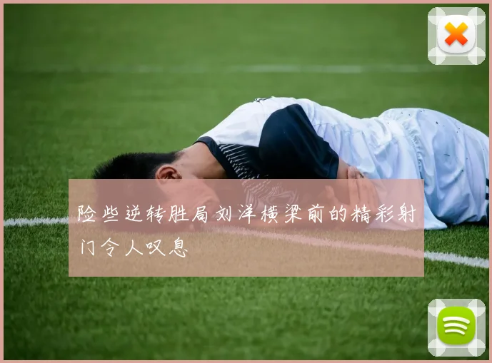 险些逆转胜局刘洋横梁前的精彩射门令人叹息